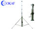 Tipo manual telescópico da antena da manivela da liga de alumínio de Polo do mastro do colar não de travamento