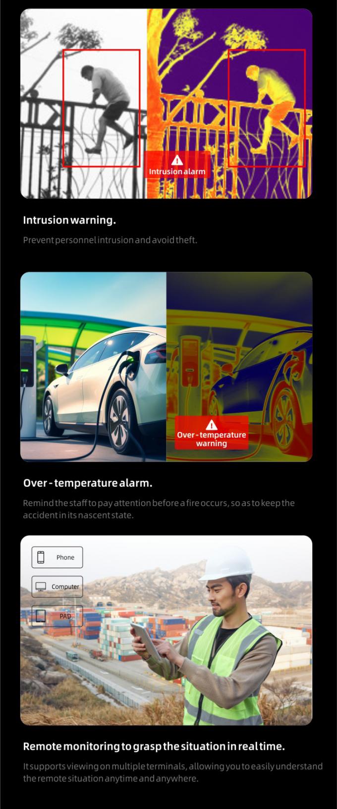 OKAF AI Vigilância Autônomo Robô de Patrulha de Segurança Robô de Guarda Industrial Cão Robô de Segurança Inteligente Robô Quadruplado 4