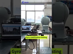 Câmara PTZ térmica de estabilização giroscópica