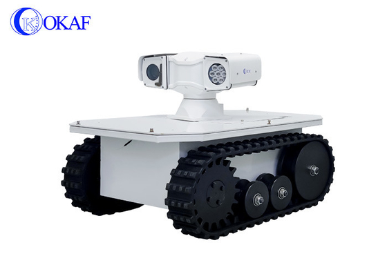 Robô de vigilância inteligente de segurança de patrulha DIY educativo robô de rastreamento chassi de tanque