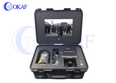 Câmera portátil de 4G PTZ, terminal sem fio remoto do sistema do comando da emergência da mala de viagem da câmara de vigilância