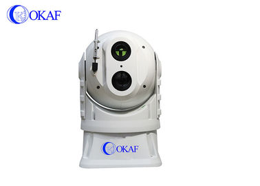 Câmera impermeável do Thermal PTZ, câmaras de segurança do CCTV da imagiologia térmica 360 graus