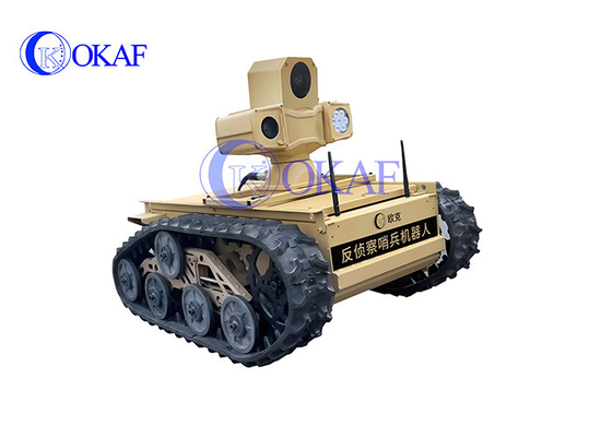 Chassis Robot rastreado Inteligente AI PTZ câmera Robô de segurança patrulha