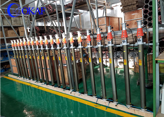 Mastro telescópico pneumático de alumínio anodizado 4.2M 5.7M