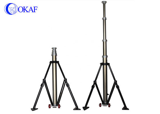 Mastro telescópico pneumático de alumínio anodizado 4.2M 5.7M