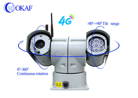 OKAF 4G Controle de câmera IP PTZ do telhado do veículo
